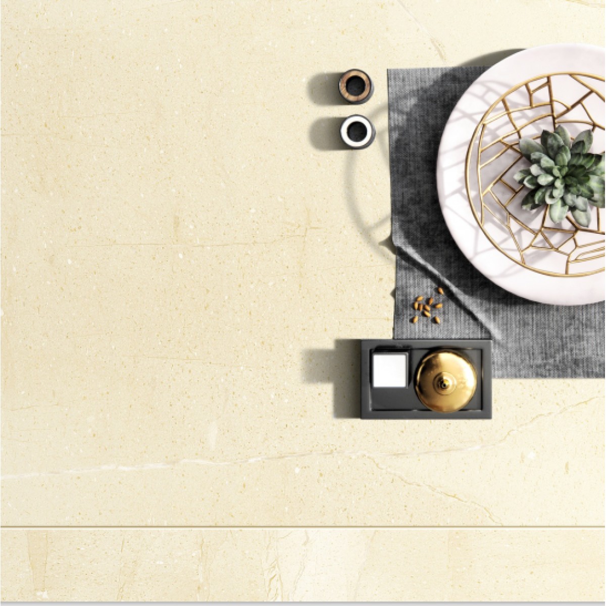 KITO金意陶瓷砖-糖果釉系列-水墨石韵 客厅餐厅墙砖地砖