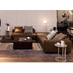 易家家居意式极简风格家具 客厅家具 现代简约家具 CS808真皮沙发