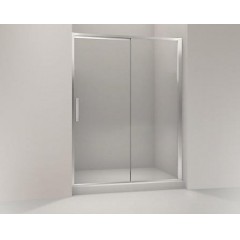 图馨移门淋浴房一字型(一扇固定玻璃+一扇门玻璃) 科勒