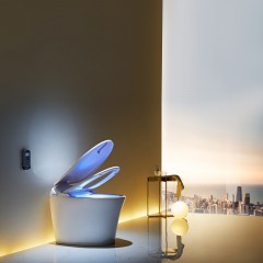 浪鲸卫浴一体式全自动智能马桶加热冲洗烘干家用座坐便器ICO523