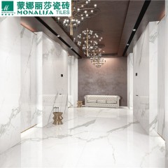 广州蒙娜丽莎瓷砖罗马超石代爵士白陶瓷板仿石纹理抛光面瓷砖