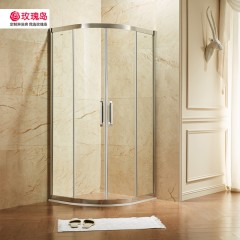玫瑰岛 淋浴房PP2弧扇形简易洗浴房定制