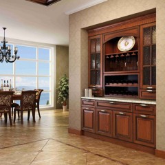 柏厨厨柜整体厨房橱柜定制艾利斯II中式风格纯实木门板石英石