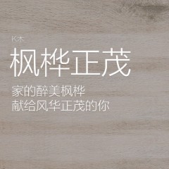 KITO金意陶瓷砖-木纹系列-枫桦正茂  卧室书房阳台墙砖地砖