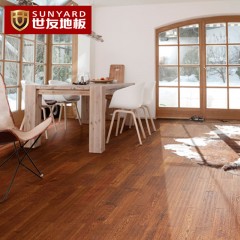 世友地板 实木复合地板栎木 抗刮耐磨环保E0级