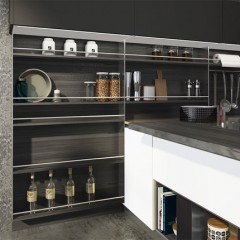 志邦橱柜整体厨柜 全屋定制整体厨房橱柜定做 PE平贴板 西雅图
