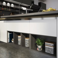 志邦橱柜整体厨柜 全屋定制整体厨房橱柜定做 PE平贴板 西雅图