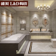中山唯美L&D陶瓷ld瓷砖五号石材客厅卫浴墙砖地板砖木纹砂岩LST9005YS
