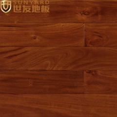 世友实木地板 进口原木雪松峡谷桃花心宽板设计立体仿古实木地板