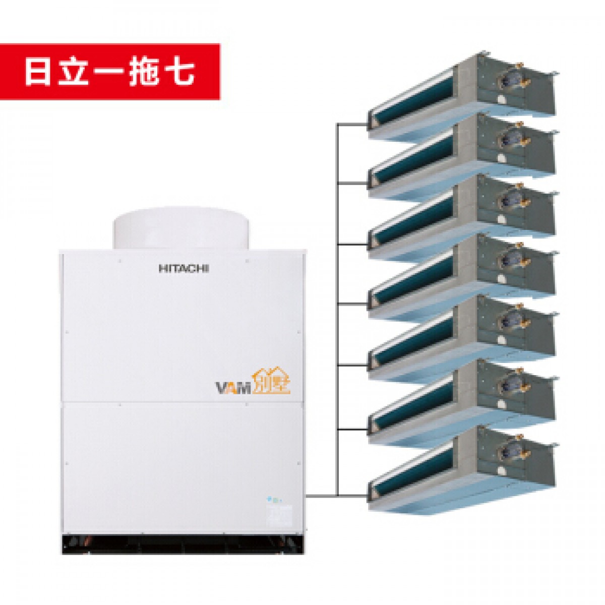 HITACHI日立中央空调 多联风管机变频 VAM别墅系列