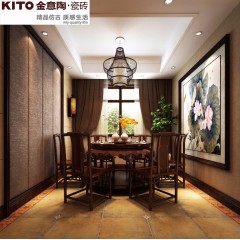 惠州KITO金意陶瓷砖经典仿古系列印象歌德 客厅卧室阳台地砖仿古砖
