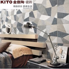 惠州KITO金意陶瓷砖现代仿古系列梅森布纹 客厅墙砖地砖背景墙砖