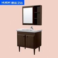 惠达卫生间储物实木洗漱台洗脸洗手柜镜柜组合套装HDFL6131A-09