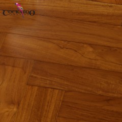 香港金刚鹦鹉地板 实木柚木 柚木（人字拼）410*95*18mm
