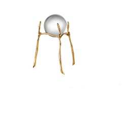 欧米亚-简欧风格水晶球铜摆件（高）YS-02296