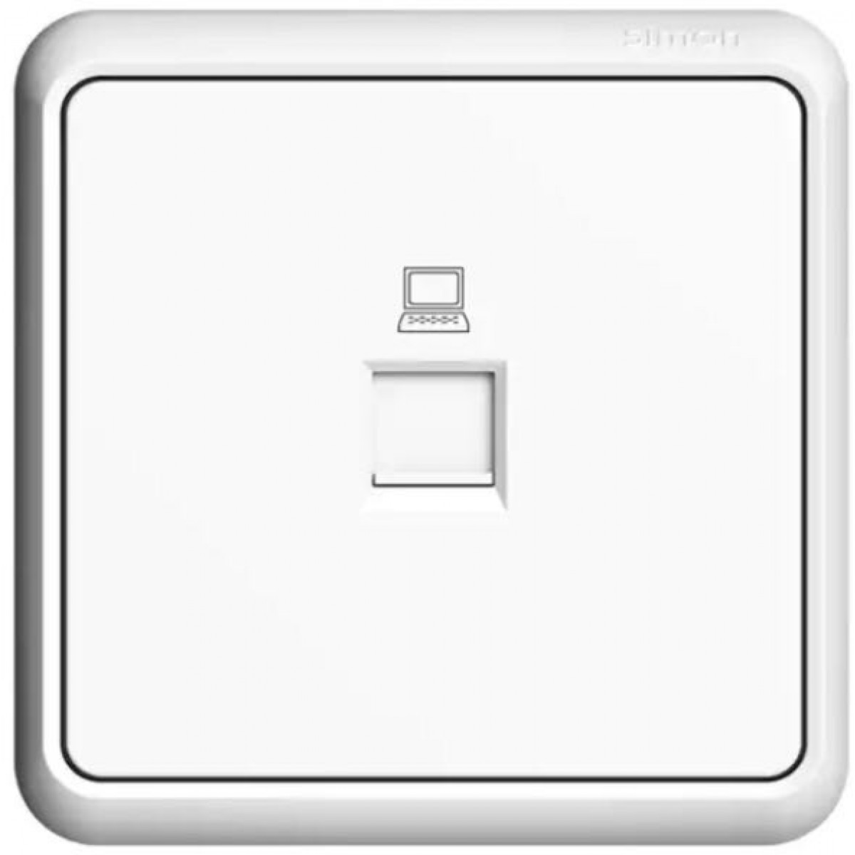 西蒙E7系列白色一位信息插座