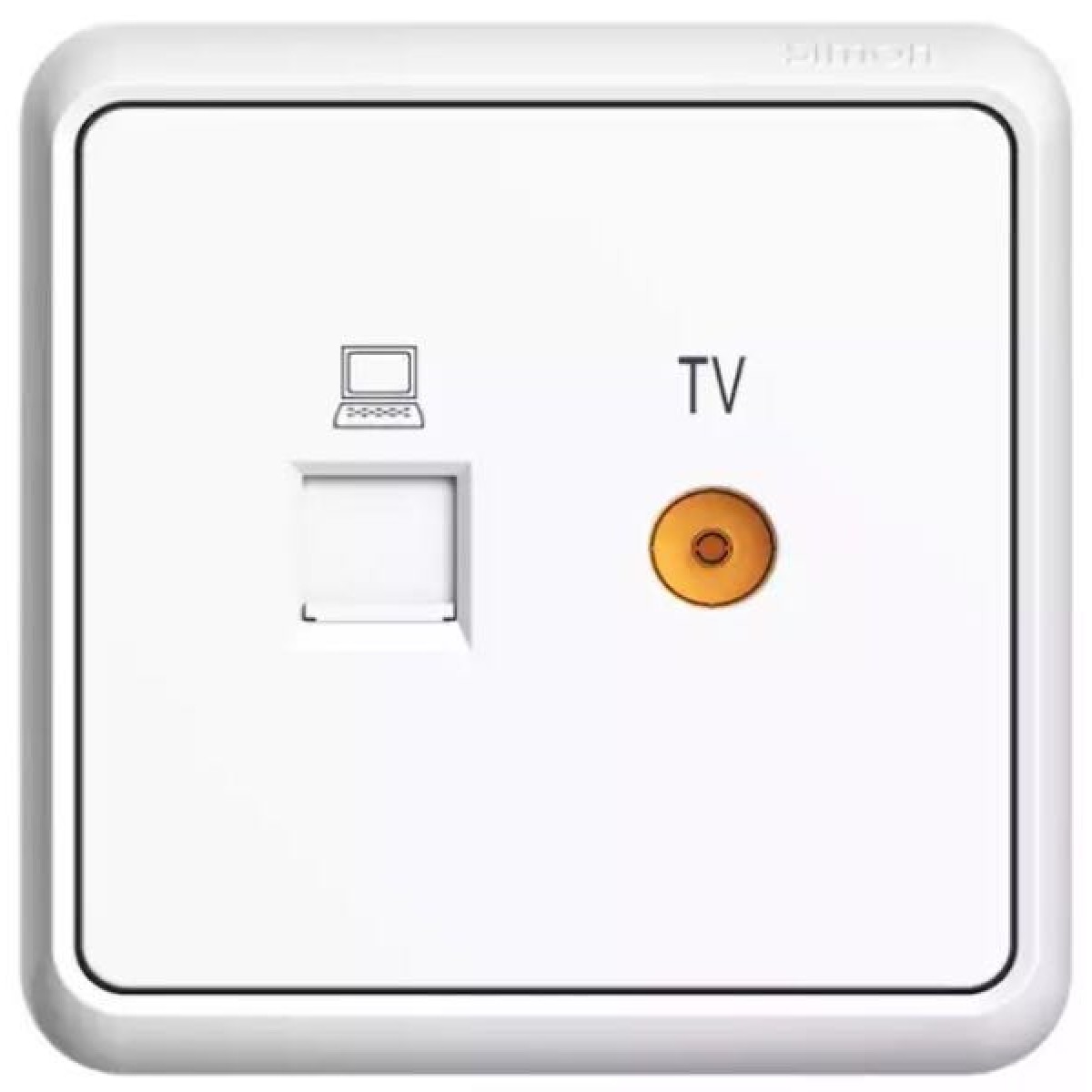 西蒙E7系列白色电视信息插座