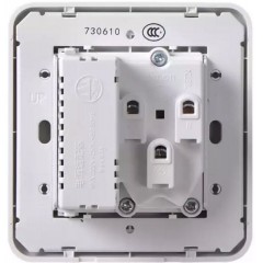 西蒙E7系列白色二三插加双USB电源