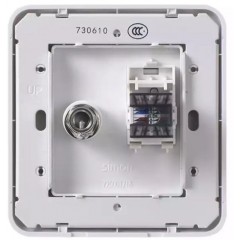 西蒙E7系列白色电视信息插座