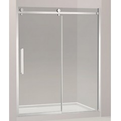 宁乐移门淋浴房，一字型，一固一活，8MM透明玻璃*2套
