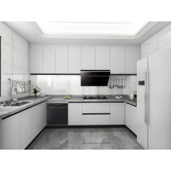 柏厨厨柜整体橱柜冰岛阳光现代简约风格双饰面石英石整体厨房