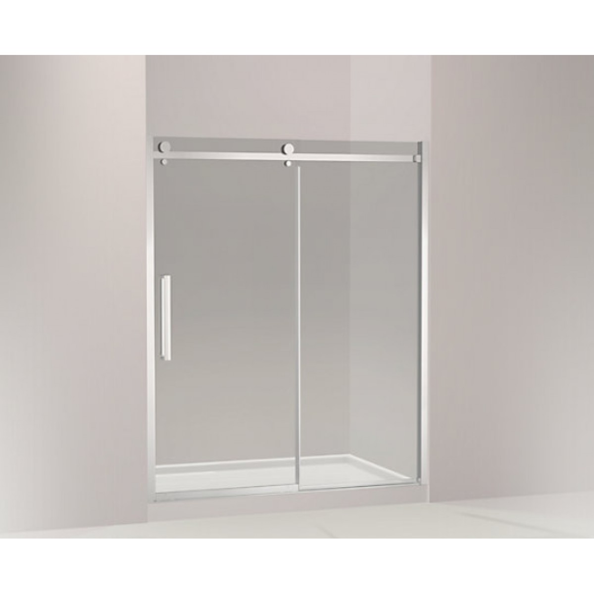 NEW LEVITY®宁乐移门淋浴房一字型(一扇固定玻璃 一扇门玻璃)